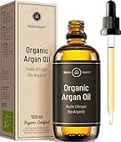 Bio Arganöl kaltgepresst für Gesicht, Haut & Haare 100ml - ohne Zusätze...