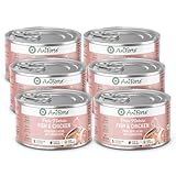 AniForte Fish & Chicken Nassfutter für Katzen 6 x 200 g – Natürliches...