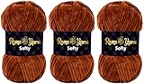 Rome Yarn Softy Velvet Wolle 100g - 120m | Samtgarn Chunky Chenillewolle...