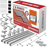 SET 2x PV-Module, PV, Photovoltaik, Aufständerung, Ziegeldach,...