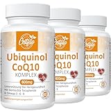 Ubiquinol CoQ10 600 mg Softgelkapseln - Aktive Form von CoQ10 Plus Vitamin...