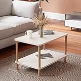 [en.casa] Couchtisch Jelling Wohnzimmertisch Rechteckig Kaffeetisch 43 x 70...