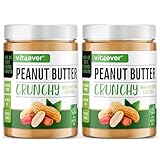 Erdnussbutter Crunchy - 2 kg natürliche Peanut Butter Ohne Zusätze - High...