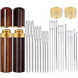 Leder Nadel Set, 4 Größen Dreieck Leder Nähen Nadel mit Hand Nähen...