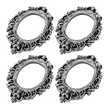 NUOBESTY 4 Stück Kleiner Bilderrahmen Vintage aus Robustem Harz Kleine...
