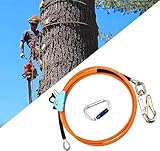 Stahlkern Baumkletterseil,12 mm x 3 m Outdoor Sicherheitsseil,Flipline zum...