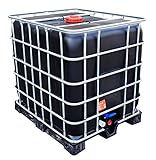KLAREWO IBC Container Wassertank Stahlmantel GFK Kunststoffpalette GESPÜLT...
