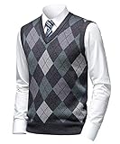 Herothorn Herren Diamant West Dick Strickweste Business Ärmellose...