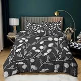 TMMDH Bettwäsche 200x220 Bettbezug Winter Bettwäsche-Sets Grau...