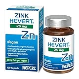 Zink Hevert 25 mg mit Kupfer für Immunsystem und Haut, 100 St. Kapseln