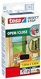 tesa Insect Stop COMFORT Open / Close Fliegengitter Fenster zum Öffnen &...