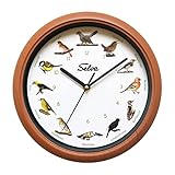 SELVA Tieruhr, Wanduhr, mit Tierlauten zu jeder Stunde und farbenfrohe...