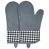 Soodyoow 1 Paar Ofenhandschuhe Hitzebeständig, Topfhandschuhe Silikon,...