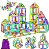 COOLJOY Magnetische Bausteine, Magnetspiel Montessori Spielzeug ab 2 Jahre,...