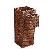 Regenschirmständer für Eingang, Rattan Schirmständer mit eine...