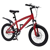 WINZING Kinderfahrrad 18 Zoll Mountainbike Jungen Mädchen Kinderfahrrad,...