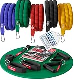 Resistance Widerstandsband Set Textil mit Trainings-eBook - Expander Tubes...