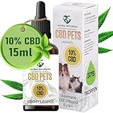 GLOBAL NATUREON 10% CBD Öl - Große Flasche 15 ml, CBD PETS für Hunde und...