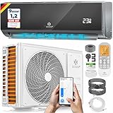 KESSER® Klimaanlage SET Split - mit WiFi/App Funktion Klimagerät -...