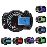 Geloo 14000RPM Motorrad Tachometer LCD Digital Motorrad RX2N...