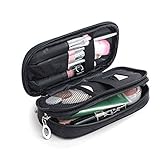 MLMSY Make-up-Tasche für Frauen mit Spiegel Beauty Pinsel Reise-Kit...