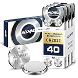 Allmax CR2032 Lithium Knopfzellen (40 Stück) – Längste Lebensdauer,...