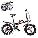 Klappbares Fahrrad für Erwachsene, 26-Zoll-Fahrrad mit 6 Gängen,...