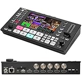 FoMaKo 4K Video Mixer Switcher 5-K HDMI SDI Live Streaming Switcher 1080p...