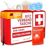 PURAHELP KFZ Verbandstasche nach aktueller Norm 2025 DIN 13164 (StVO...