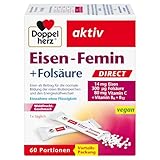 Doppelherz Eisen-Femin DIRECT mit Vitamin C + B6 + B12 + Folsäure - 14 mg...