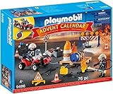 PLAYMOBIL Adventskalender 2021 - 9486 Feuerwehreinsatz auf der Baustelle,...