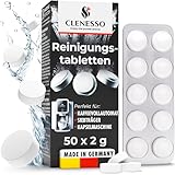 CLENESSO Reinigungstabletten Kaffeevollautomaten (50 Stück) –...
