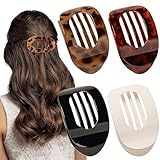 4 Stück Haarklammern für Damen,Flat Claw Clip,Haarspange Flach Damen,...