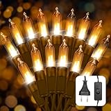Ciskotu Lichterkette Weihnachtsbaum Warmweiß, 4.35M 20Lichter Lichterkette...