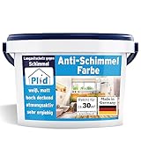 Plid® Anti Schimmelfarbe Innen Weiß für alle Wände [DAUERHAFTER SCHUTZ]...