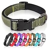 HEELE Hundehalsband, Hundehalsband aus Nylon, Reflektierend Halsband Hund...