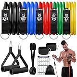 Fokky Fitnessbänder Resistance Bands Set, 5 Widerstandsbänder Expander...