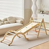 Giant bean 5-in-1 Montessori Kletterdreieck mit Kletterbogen und Rutsche,...