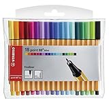 STABILO - Fineliner - point 88 Mini - 18er Pack - mit 18 verschiedenen...