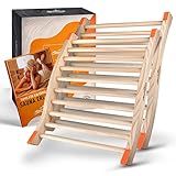 ALPENHAUCH Sauna Rückenlehne aus 100% Naturholz [2 Stück] - Ergonomische...