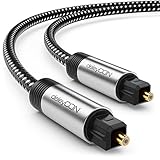 deleyCON 0,5m Toslink Kabel Optisches Digital Audio Kabel mit Metallstecker...