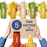 Frank Juice Saftkur 5 Tage mit Suppe | 25 x 330ml Säfte + 5 x 350ml Bio...