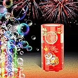 Feuerwerk Seifenblasenmaschine (13 Löcher mit 80ml Seifenblasenlösung),...