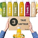 Frank Juice Saftkur 3 Tage | 18 x 330ml Säfte + 3 x 60ml Bio Ingwer shot |...