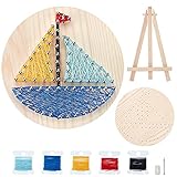 WEBEEDY Boat String Art Kit DIY Art Craft Set für Anfänger Home Wall...