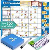 𝐋𝐨𝐠𝐢𝐌𝐞® Belohnungstafel für Kinder [200 AUFGABEN] - XL...