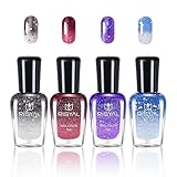 4er Set Farbwechsel Nagellack – Temperaturgesteuerter Nagellack mit...