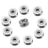 10 Stücke V624ZZ Umlenkrolle Doppelt 6mm Miniatur Stahl V Nut Kugellager...