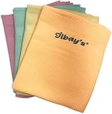ilbay's [4er] Mikrofasertücher für streifenfreie Reinigung ohne...