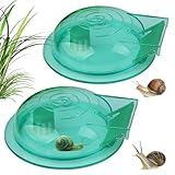 TECHEEL 2 Stück Schneckenfalle Aquarium Transparenter Schneckenfänger...